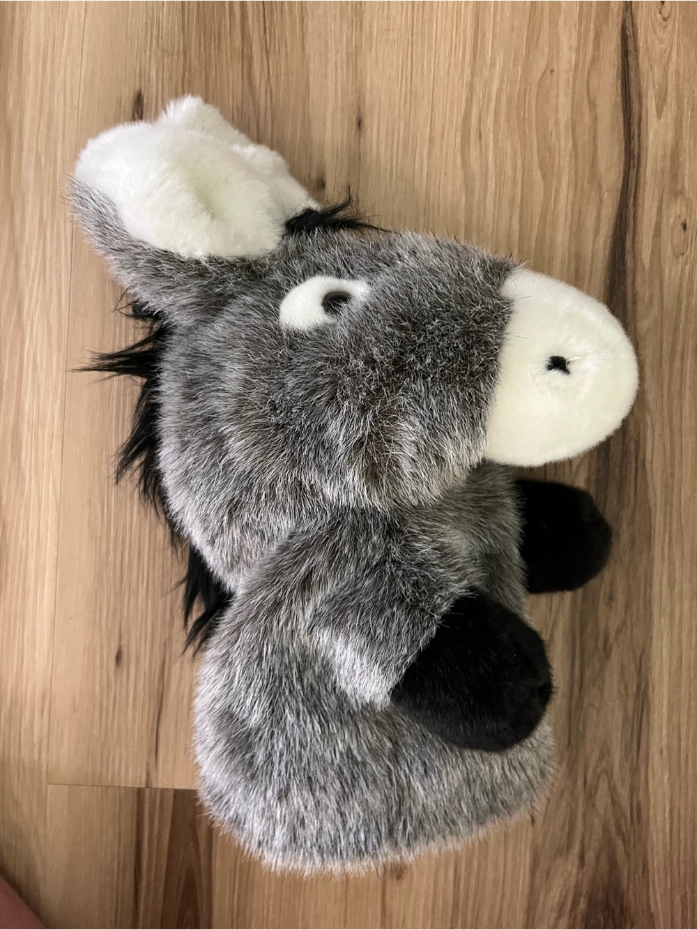 Handmade DAPHNE Donkey Plush Golf Club Driver Headcover Gray Animal Head Cover